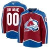 Miesten NHL Colorado Avalanche Pelipaita Custom Fanatics Premium Koti 2024-25 Punainen